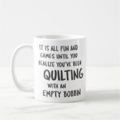 Mug Citation drôle de problèmes de patchwork pour le c (Gauche)