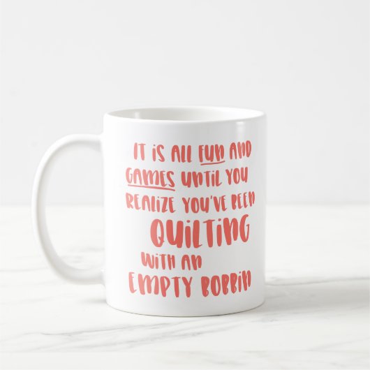 Mug Citation drôle de problèmes de patchwork pour les  (Gauche)