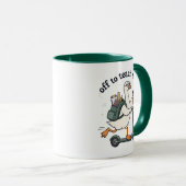 Mug Citation drôle de professeur de maths en partance (Devant droit)