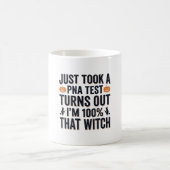 Mug Citation drôle de sorcière pour test de Halloween (Centre)