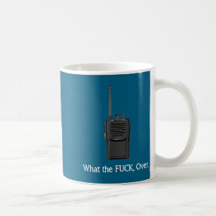 Mug Citation drôle de talkie-walkie Wtf Over d'opérate