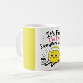 Mug Citation drôle de tennis (Devant gauche)