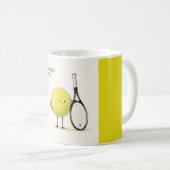 Mug Citation drôle de tennis (Devant droit)