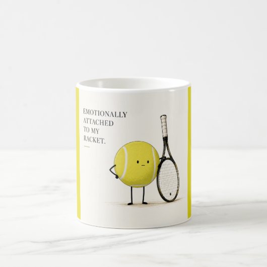 Mug Citation drôle de tennis (Centre)