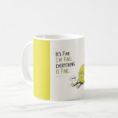 Mug Citation drôle de tennis (Devant gauche)