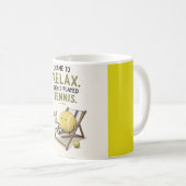 Mug Citation drôle de tennis (Devant droit)
