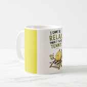 Mug Citation drôle de tennis (Devant gauche)