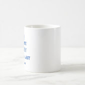 Mug Citation drôle de vache : Je promets, Dernière vac (Centre)