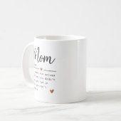 Mug Citation drôle Définition Maman (Devant gauche)
