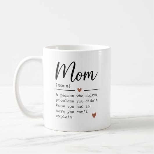 Mug Citation drôle Définition Maman (Gauche)