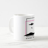 Mug Citation drôle d'enlèvement d'extraterrestre Statu (Devant gauche)