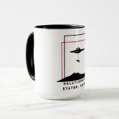 Mug Citation drôle d'enlèvement d'extraterrestre Statu (Devant gauche)