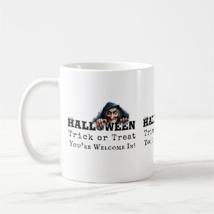 Mug Citation drôle d'Halloween de sorcière pour Trick