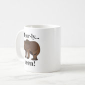 Mug Citation drôle d'humour d'animal d'ours brun (Devant gauche)