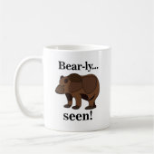 Mug Citation drôle d'humour d'animal d'ours brun (Gauche)