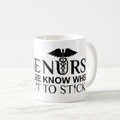 Mug Citation drôle d'infirmière - (Devant droit)