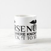 Mug Citation drôle d'infirmière - (Centre)