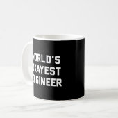 Mug Citation drôle d'ingénieur d'Okayest du monde (Devant gauche)