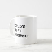 Mug Citation drôle du meilleur copain du monde avec du (Devant gauche)