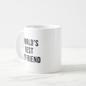 Mug Citation drôle du meilleur copain du monde avec du (Devant gauche)