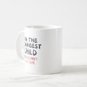 Mug Citation drôle du plus jeune enfant (Devant gauche)