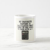 Mug Citation drôle d'une calculatrice d'examen final d (Centre)