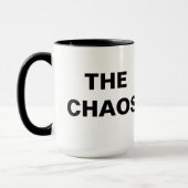 Mug Citation drôle Embrasser le chaos bicolore (Gauche)
