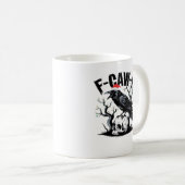 Mug Citation drôle essentielle F-Caw-F (Devant droit)