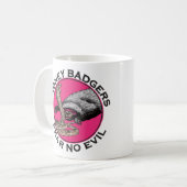 Mug Citation drôle et badass de Ratel. (Devant gauche)