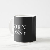 Mug Citation drôle impertinente née (Devant gauche)
