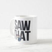 Mug Citation drôle Jésus mème J'ai vu ce chrétien (Devant gauche)