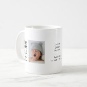 Mug Citation drôle Mignon Bébé L'a Fait Humour (Devant gauche)