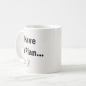 Mug Citation Drôle Monogrammée (Devant gauche)