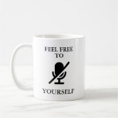 Mug Citation drôle "Mute Yourself" (Gauche)