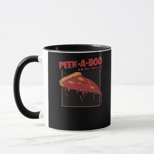 Mug Citation drôle Peekaboo (Gauche)