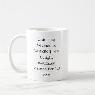 Mug Citation drôle personnalisée Noël vacances amateur