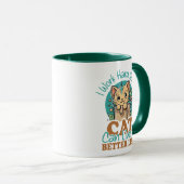 Mug Citation drôle pour amateur de chats Graphique de (Devant droit)