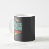 Mug Citation drôle pour instructeur d'aérobic à la ret (Devant gauche)