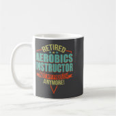 Mug Citation drôle pour instructeur d'aérobic à la ret (Gauche)
