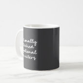 Mug Citation drôle pour les amateurs de livres Script (Devant gauche)
