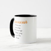 Mug Citation drôle pour Retraité Mentir sur la maison (Devant gauche)