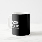 Mug Citation drôle préférée de maman pour fils ou fill (Devant gauche)