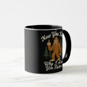 Mug Citation drôle sarcastique d'évitement de Bigfoot (Devant droit)