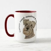Mug Citation drôle Schnauzer Miniature Aquarelle (Gauche)