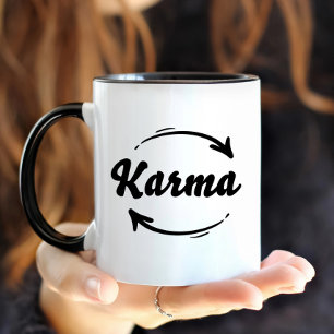 Mug Citation drôle sur le karma destin vie cadeau de t