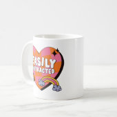 Mug Citation drôle sur le TDAH facilement distrait (Devant gauche)