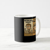 Mug Citation Drôle Travaillant Dur Ou Travaillant Diff (Devant droit)