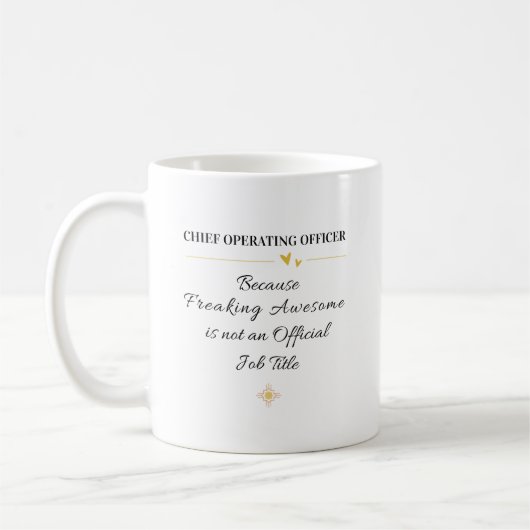 Mug Citation du bureau du directeur de l'exploitation (Gauche)