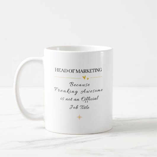 Mug Citation du Chef du Bureau de Marketing (Gauche)