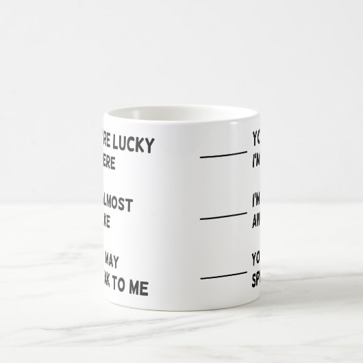 Mug Citation du collaborateur de l'employé en milieu d (Centre)